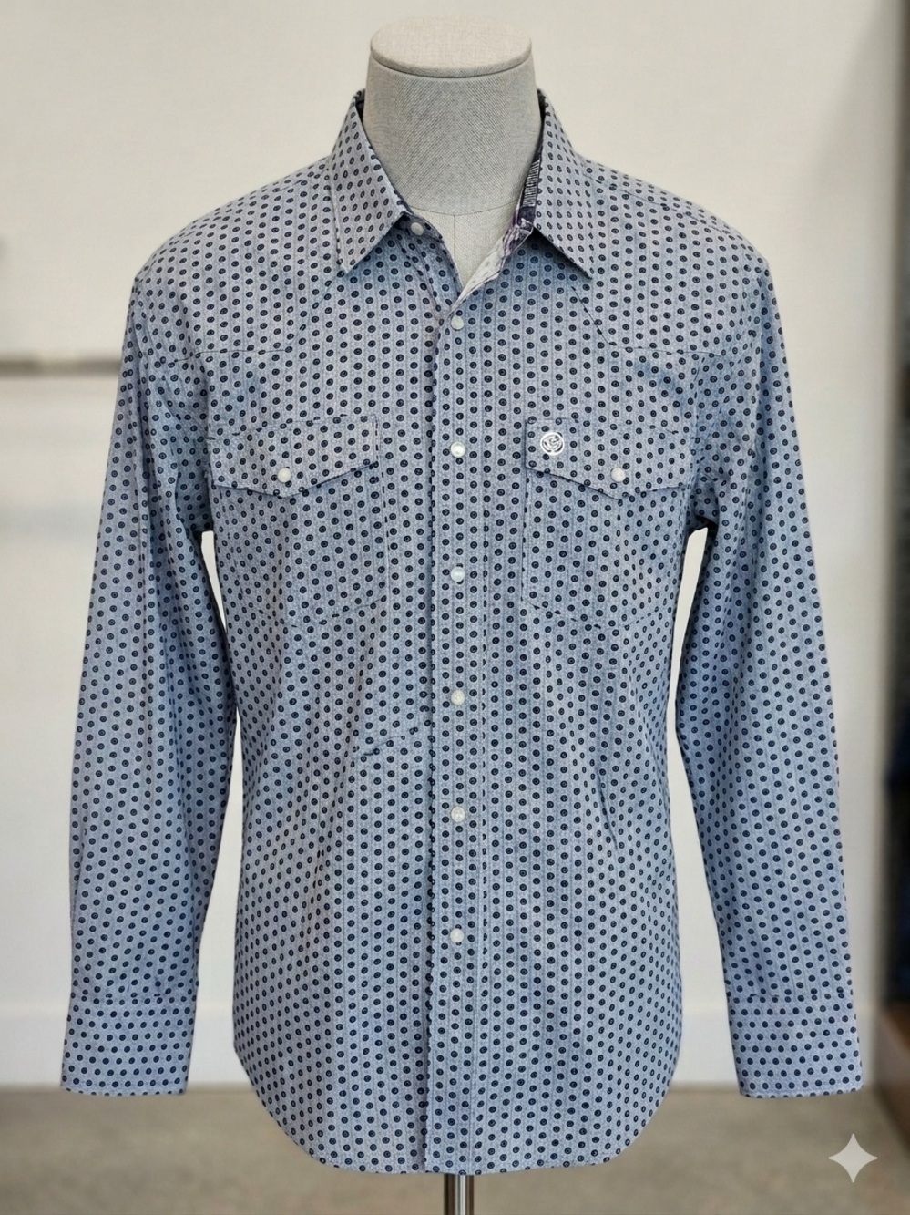 Wrangler George Strait Troubador Collection Geometric Western Shirt